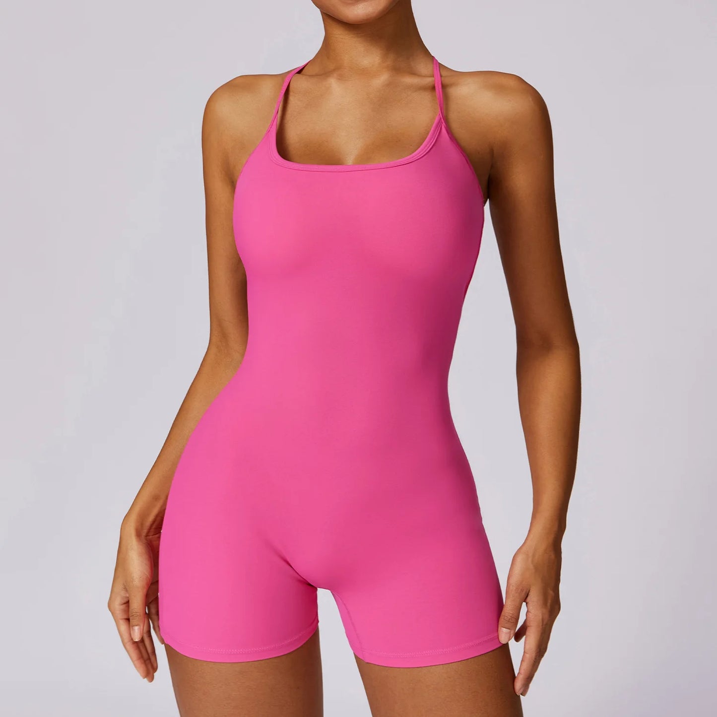 V Back Scrunch Bum Unitard