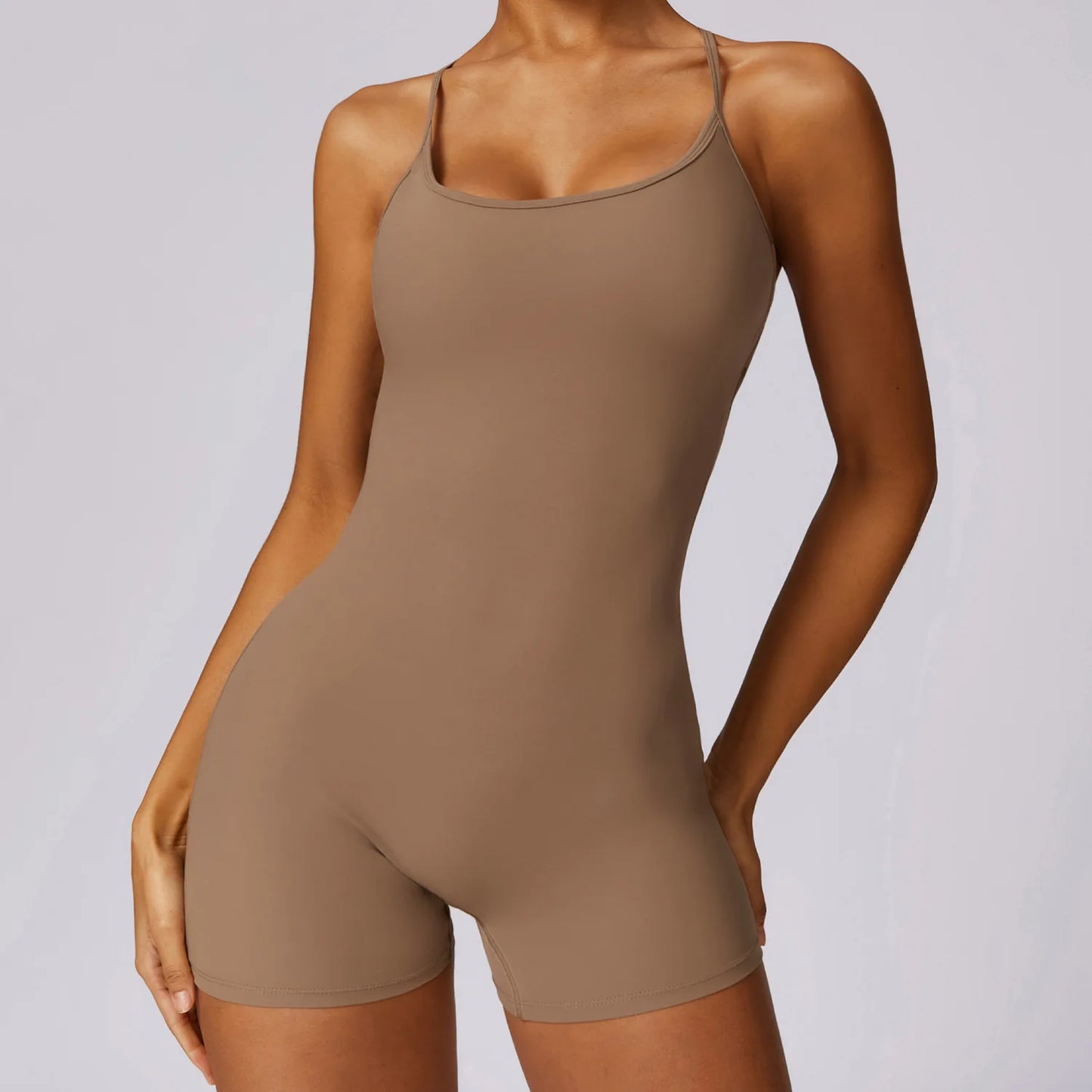 V Back Scrunch Bum Unitard