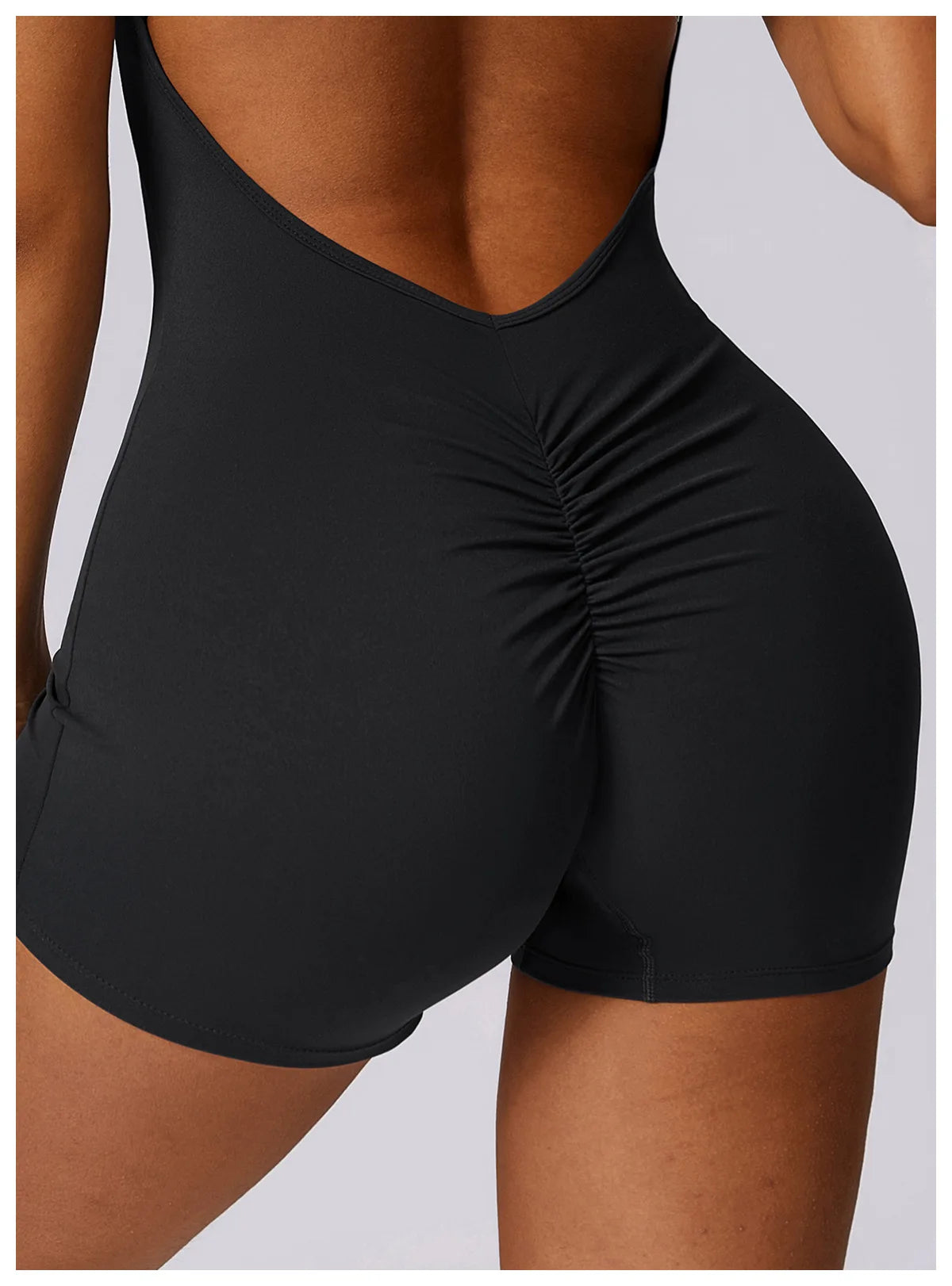 V Back Scrunch Bum Unitard