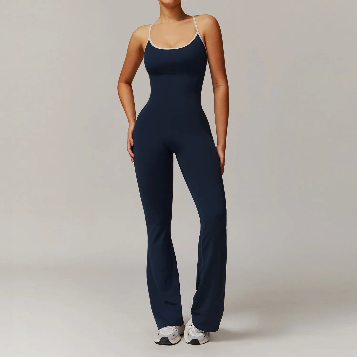 Contrast Scrunch Bum Jumpsuit