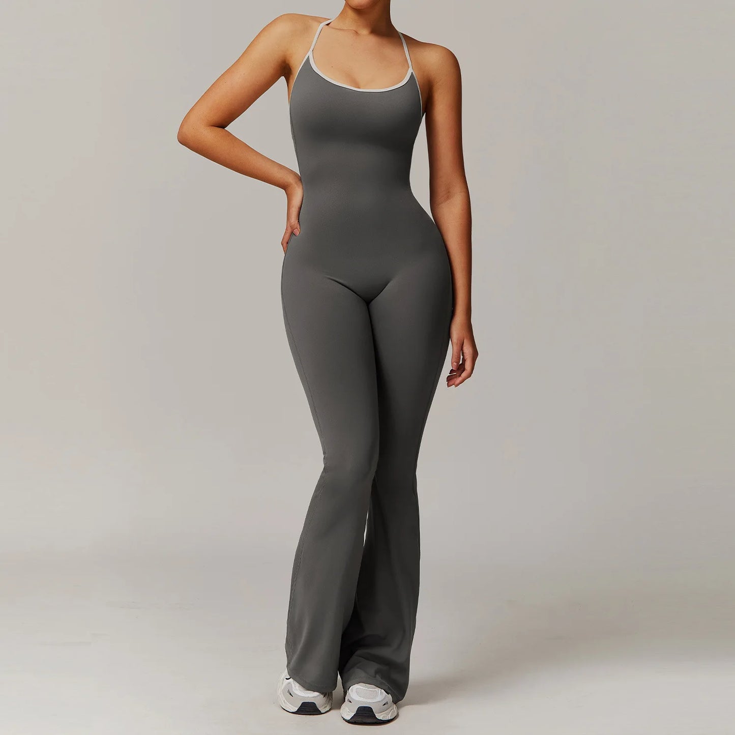 Contrast Scrunch Bum Jumpsuit