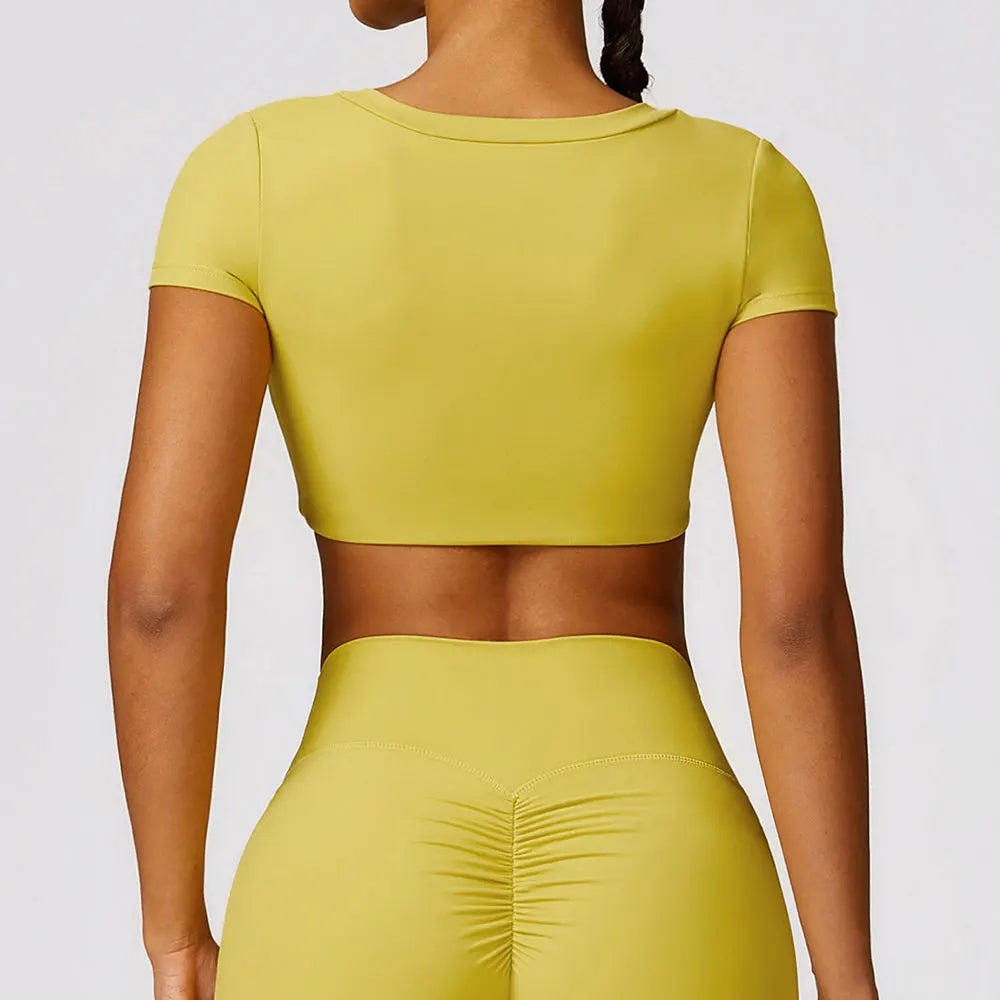 V Neck Cropped Tshirt