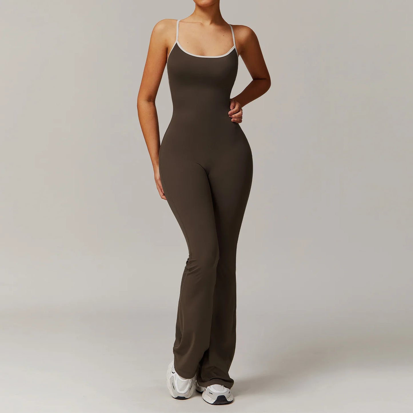 Contrast Scrunch Bum Jumpsuit