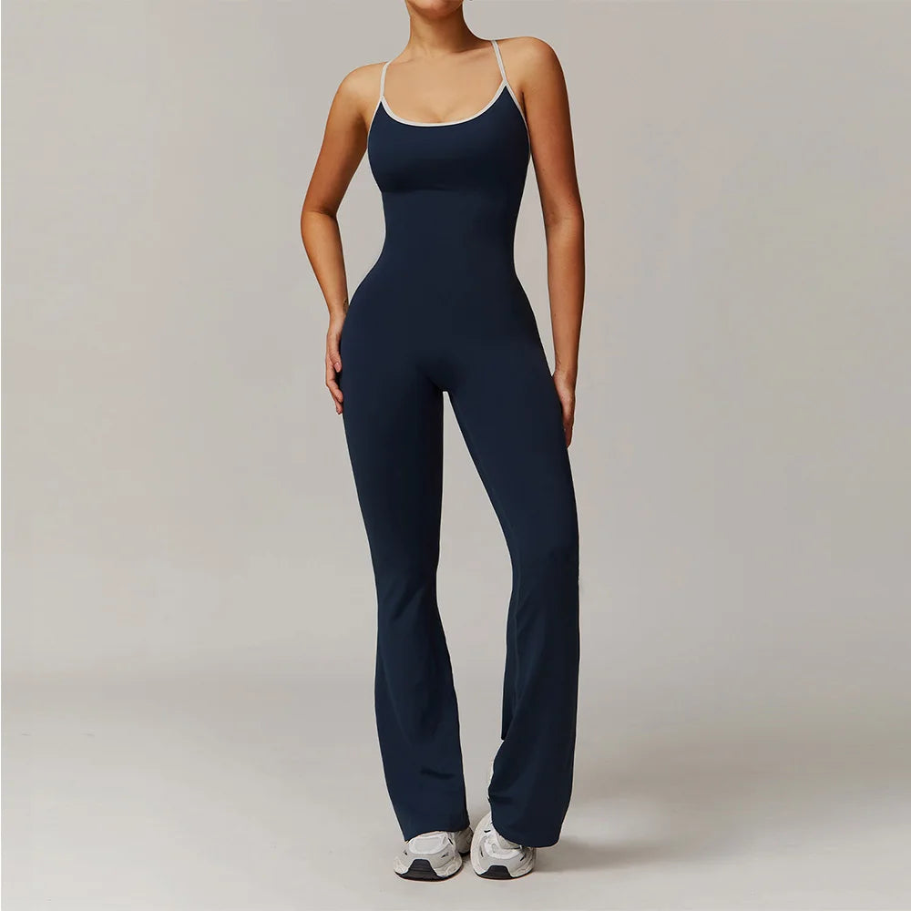 Contrast Scrunch Bum Jumpsuit