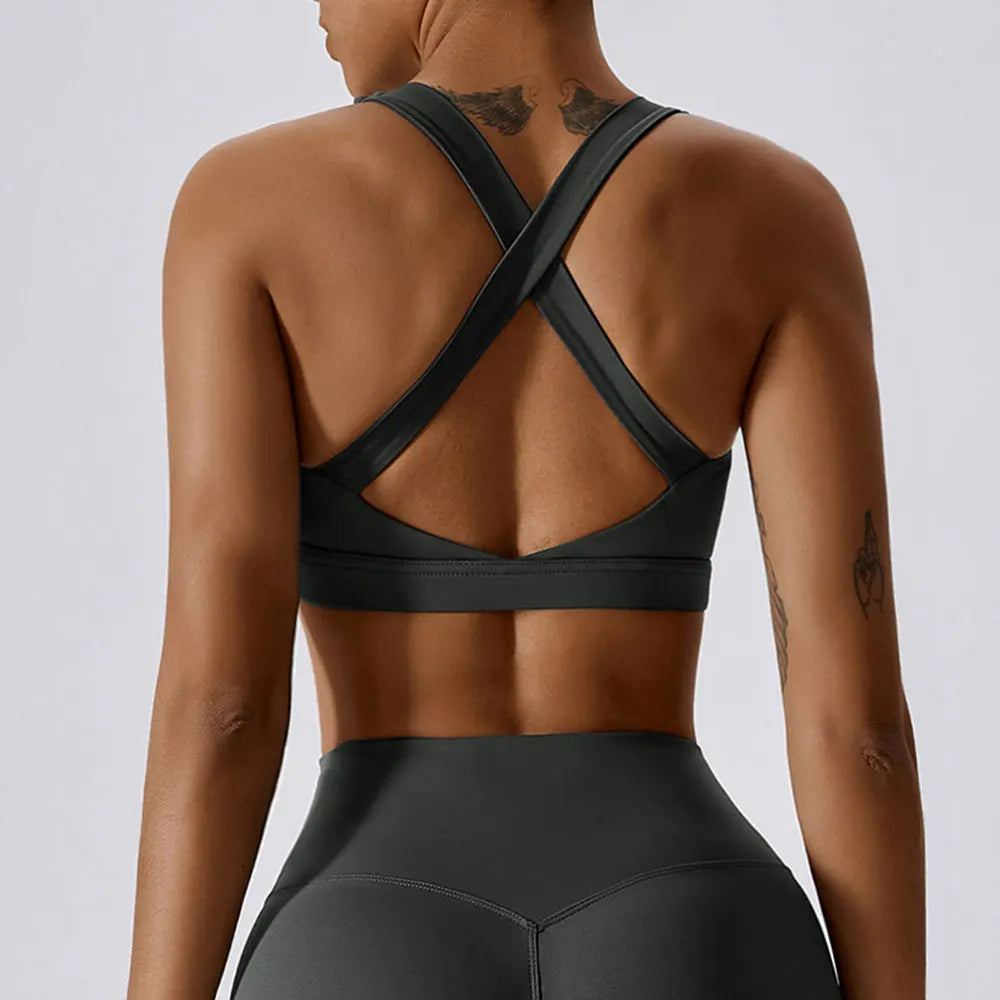 Cross Back Sports Bra