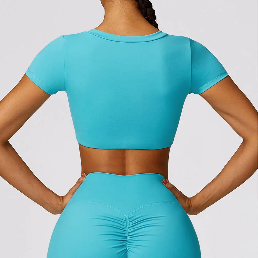 V Neck Cropped Tshirt