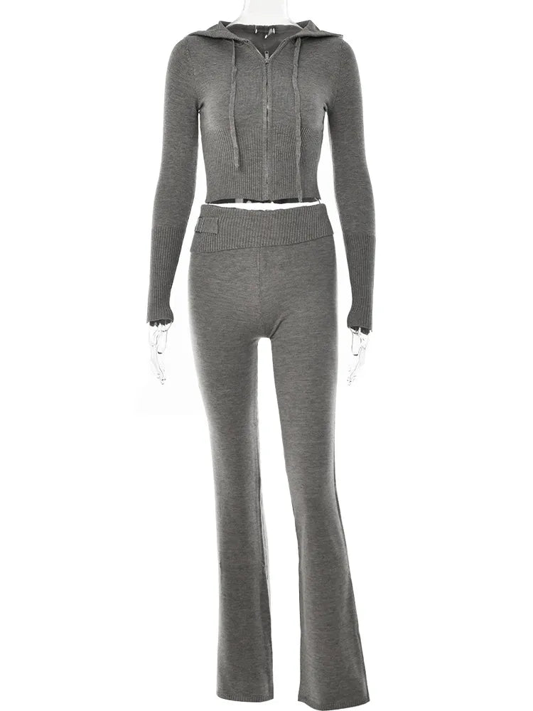 Knitted Zip Up Co-Ord