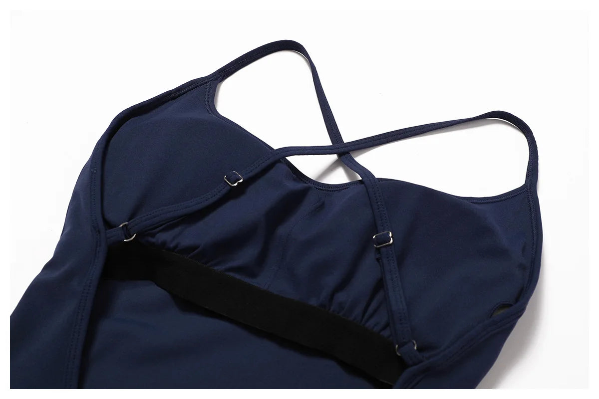 V Back Scrunch Bum Unitard