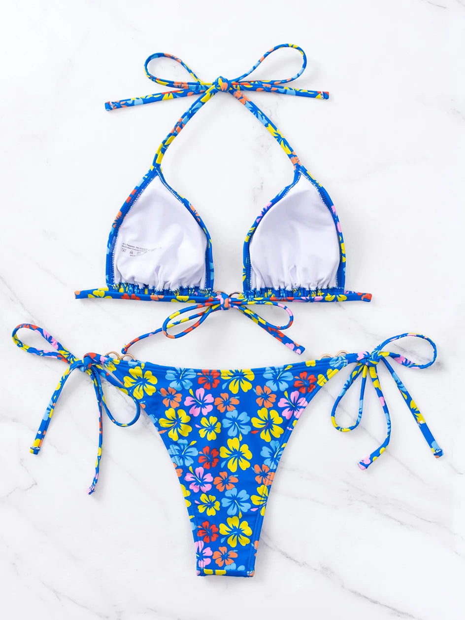 Flower Pattern Bikini