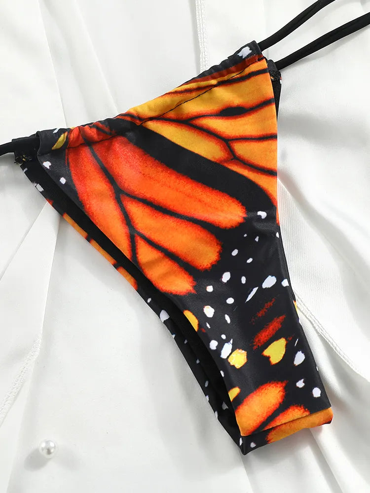 Butterfly Print Bikini