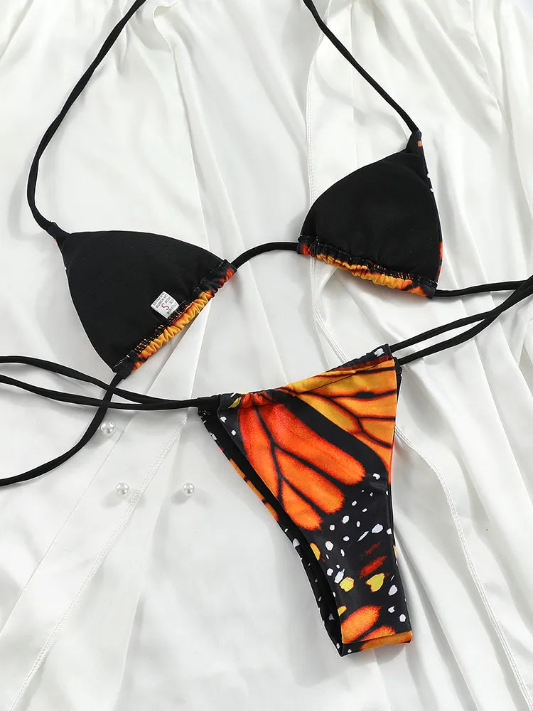 Butterfly Print Bikini