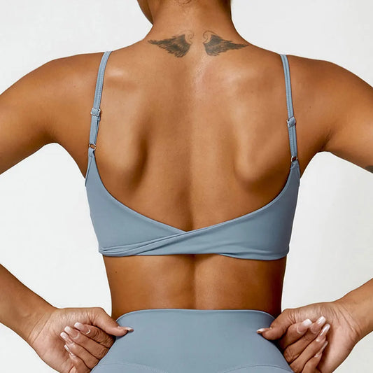 Twist Back Sports Bra