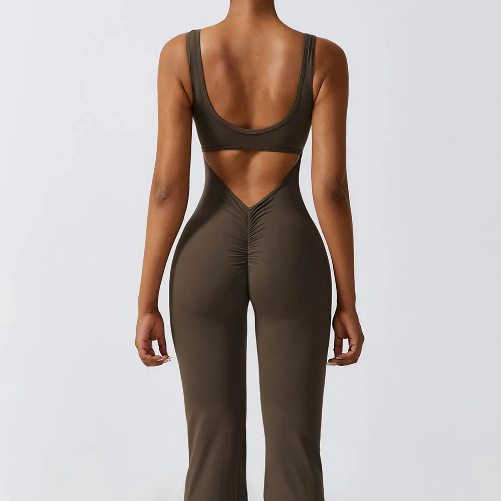 Open Back Scrunch Bum Jumpsuit