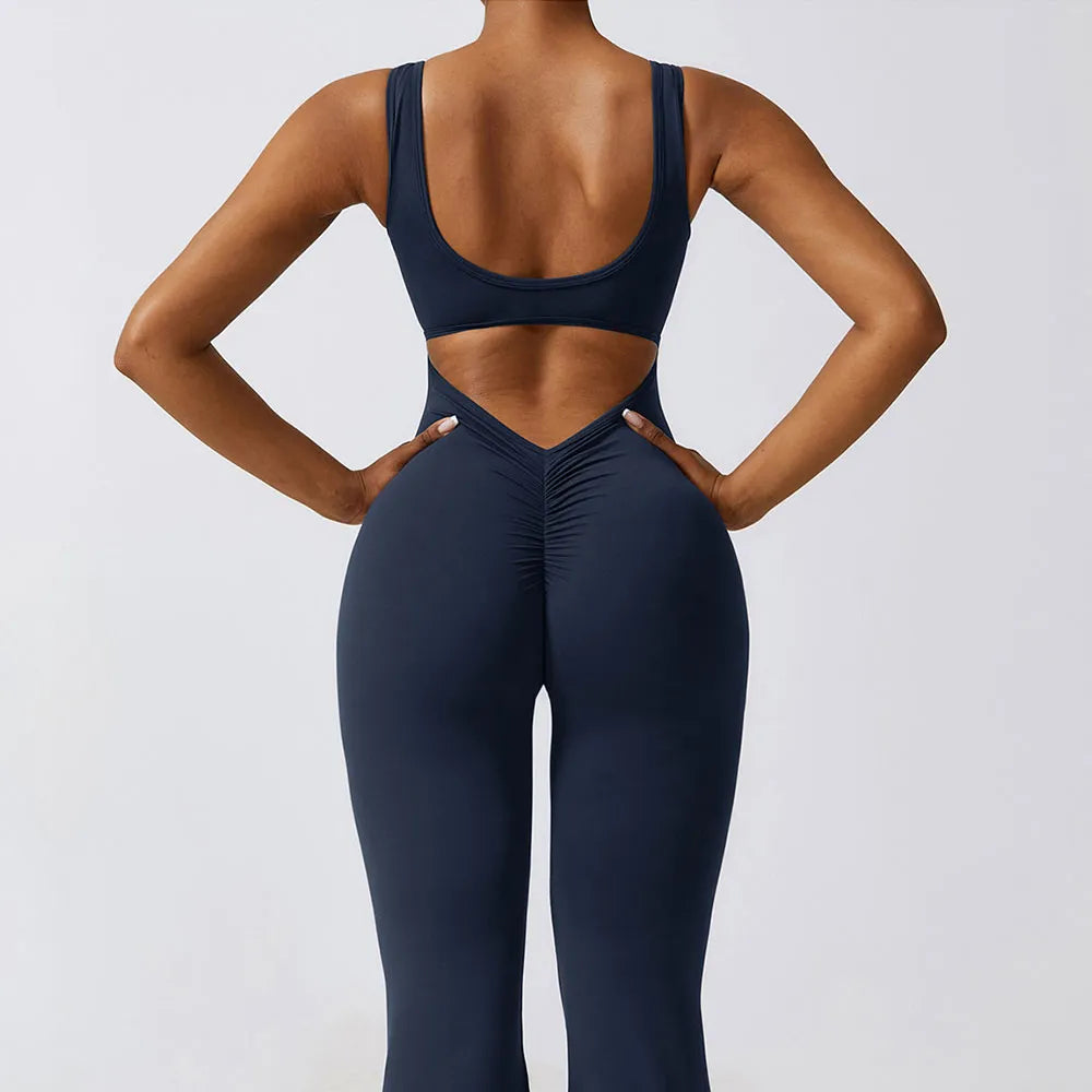 Open Back Scrunch Bum Jumpsuit