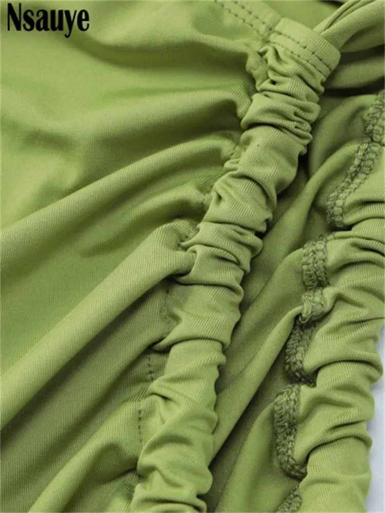 Green Ruched Co Ord